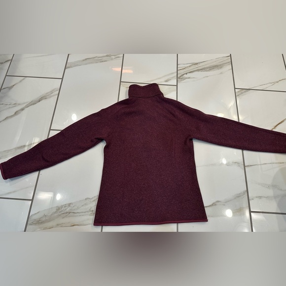 Patagonia Maroon Quarter-Zip Fleece Sweater - Picture 6 of 9